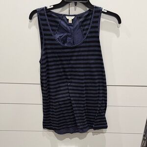 Navy Striped Tank Top